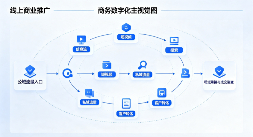 呈贡县线上商业推广怎么做？全域流量闭环搭建与低成本转化实战指南